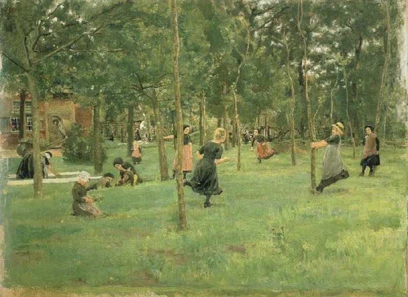 Max Liebermann Children Playing china oil painting image